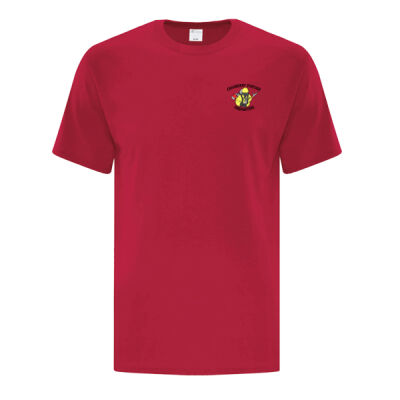 CPFD Ink Printed Red TShirt - Left Chest Logo Thumbnail